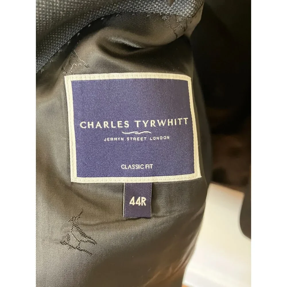 Charles Tyrwhitt charcoal gray suit jacket
